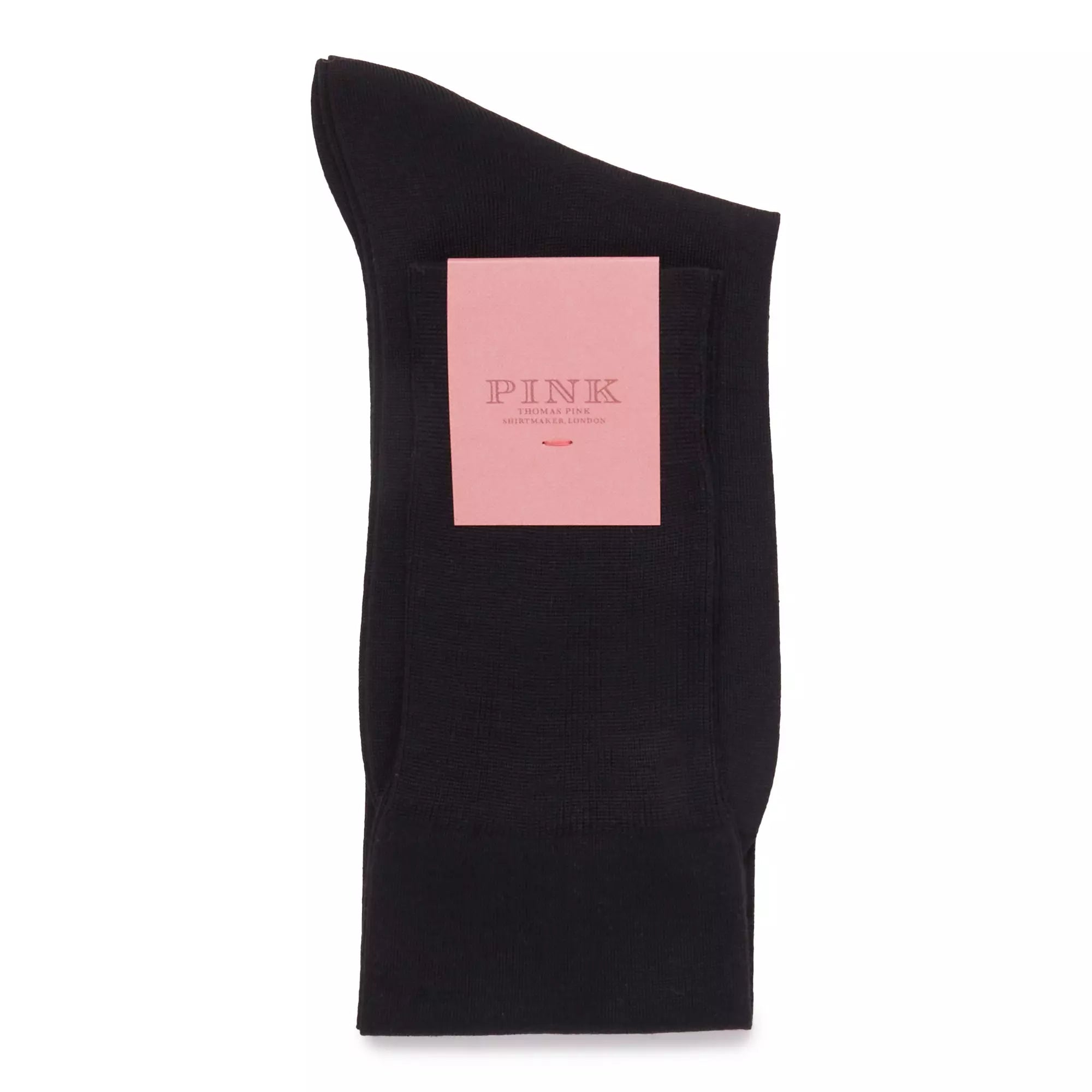 Black Long Fine Merino Wool Socks