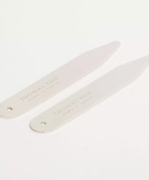 Silver Thomas Pink Collar Stays