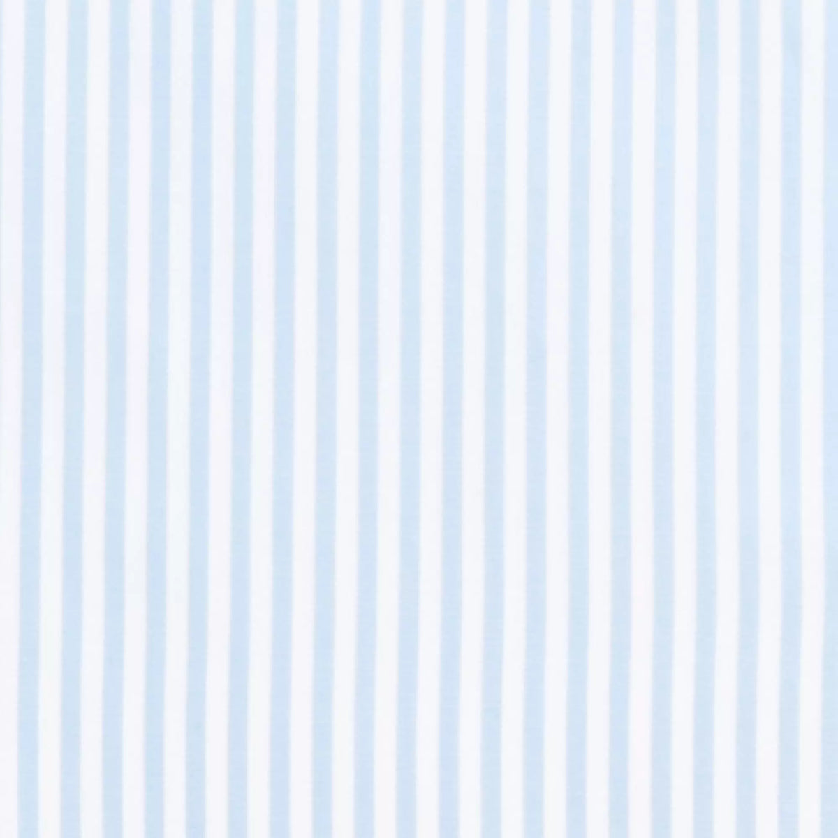 Pale Blue & White Slim Fit Double Cuff Core Poplin Bengal Stripe Formal Shirt