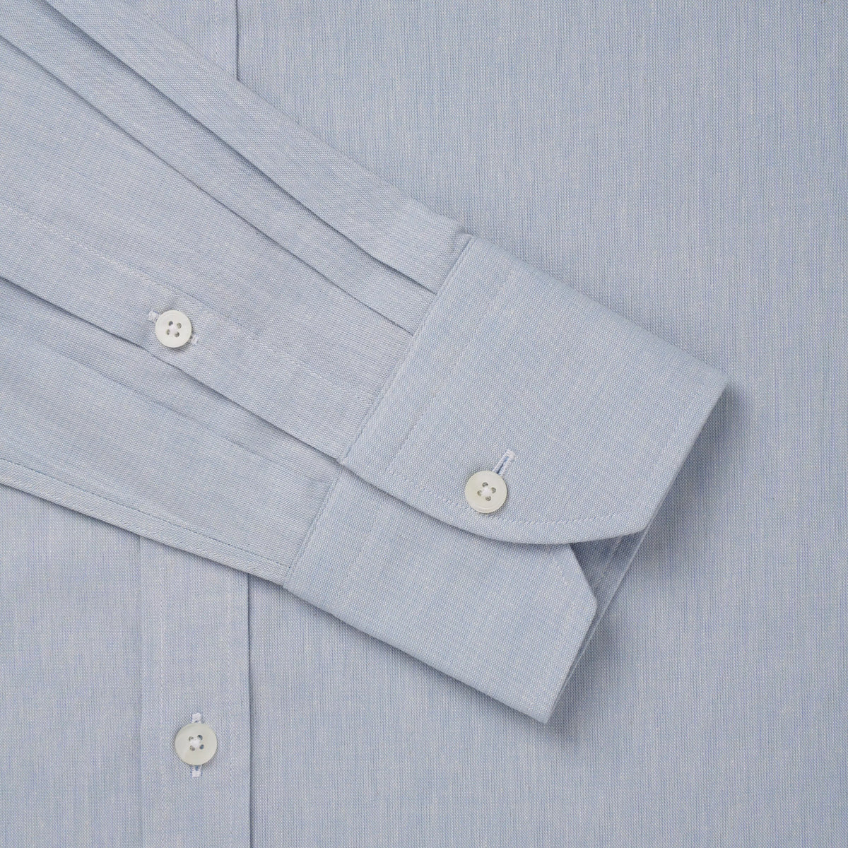 Pale Blue Tailored Fit Chambray Formal Shirt