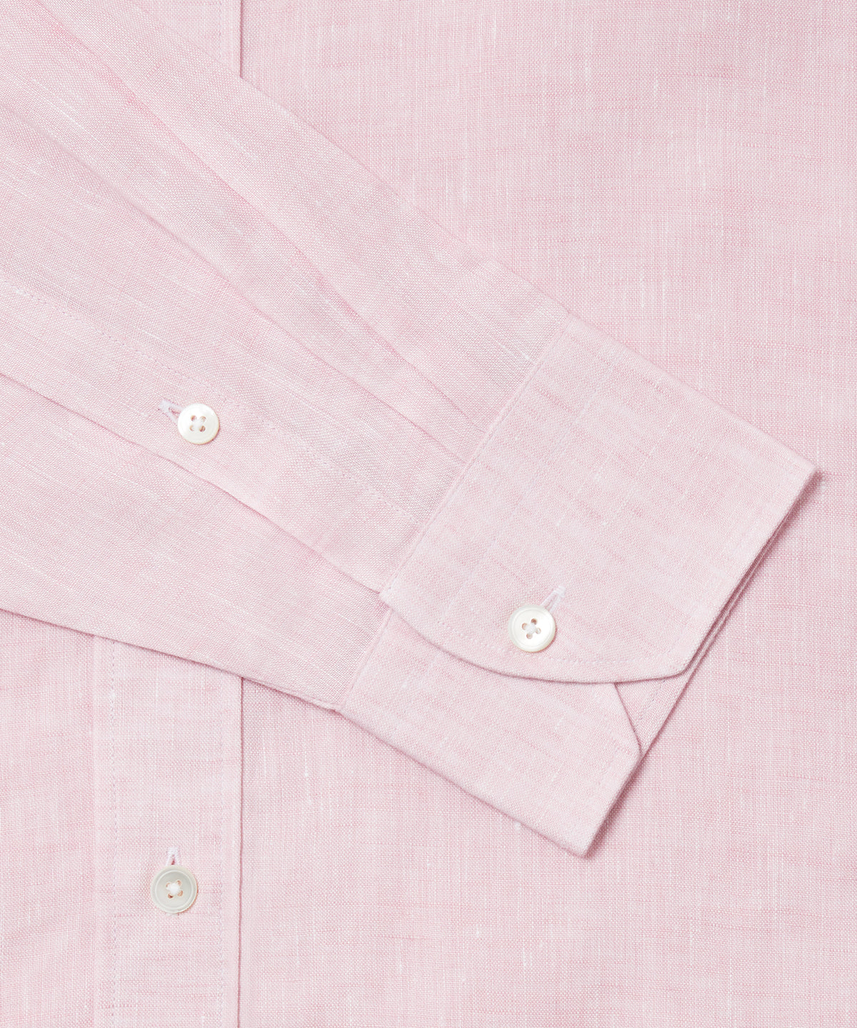 Pale Pink Tailored Fit Essential Linen Formal Shirt
